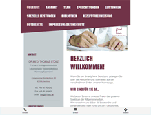 Tablet Screenshot of dr-stolz.de
